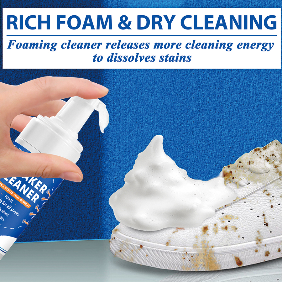 Sneaker Care Cleaner - 100ml White Shoe Cleaner No-wash Dry