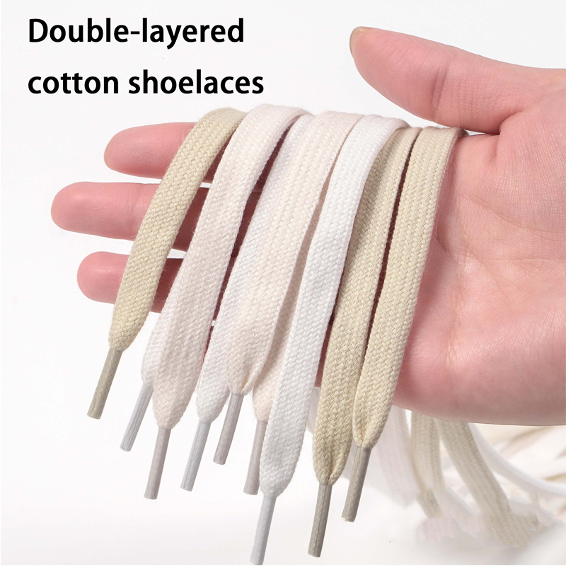 Flat Cotton Shoelaces, Double- – обзор и цена Lace Replacement Flat