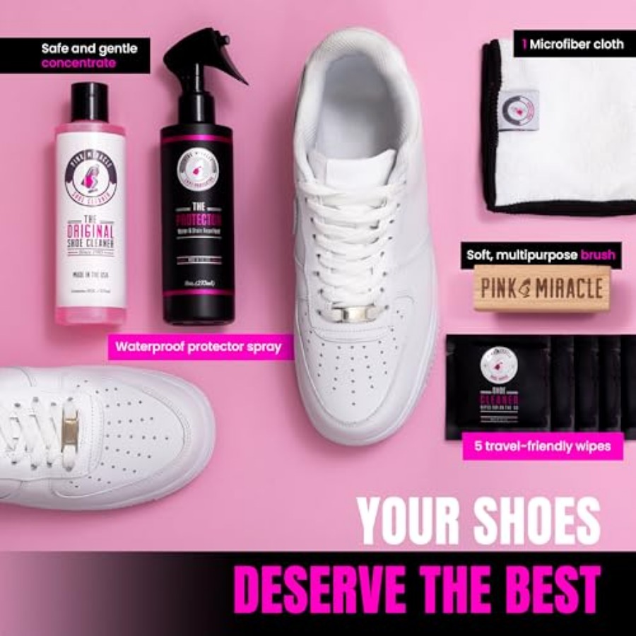 Pink Miracle Shoe Care Kit - I – обзор и цена Sneaker Care Cleaner