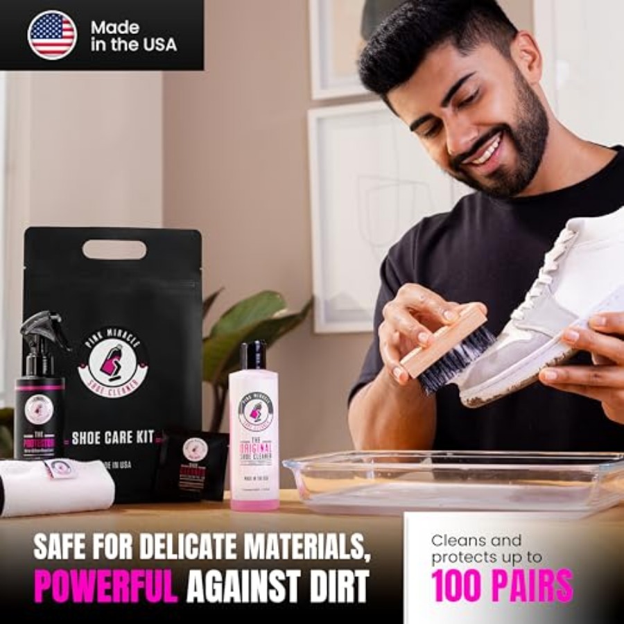 Pink Miracle Shoe Care Kit - I – обзор и цена Sneaker Care Cleaner