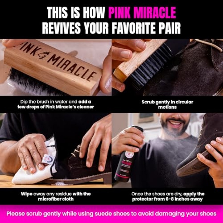 Pink Miracle Shoe Care Kit - I – обзор и цена Sneaker Care Cleaner