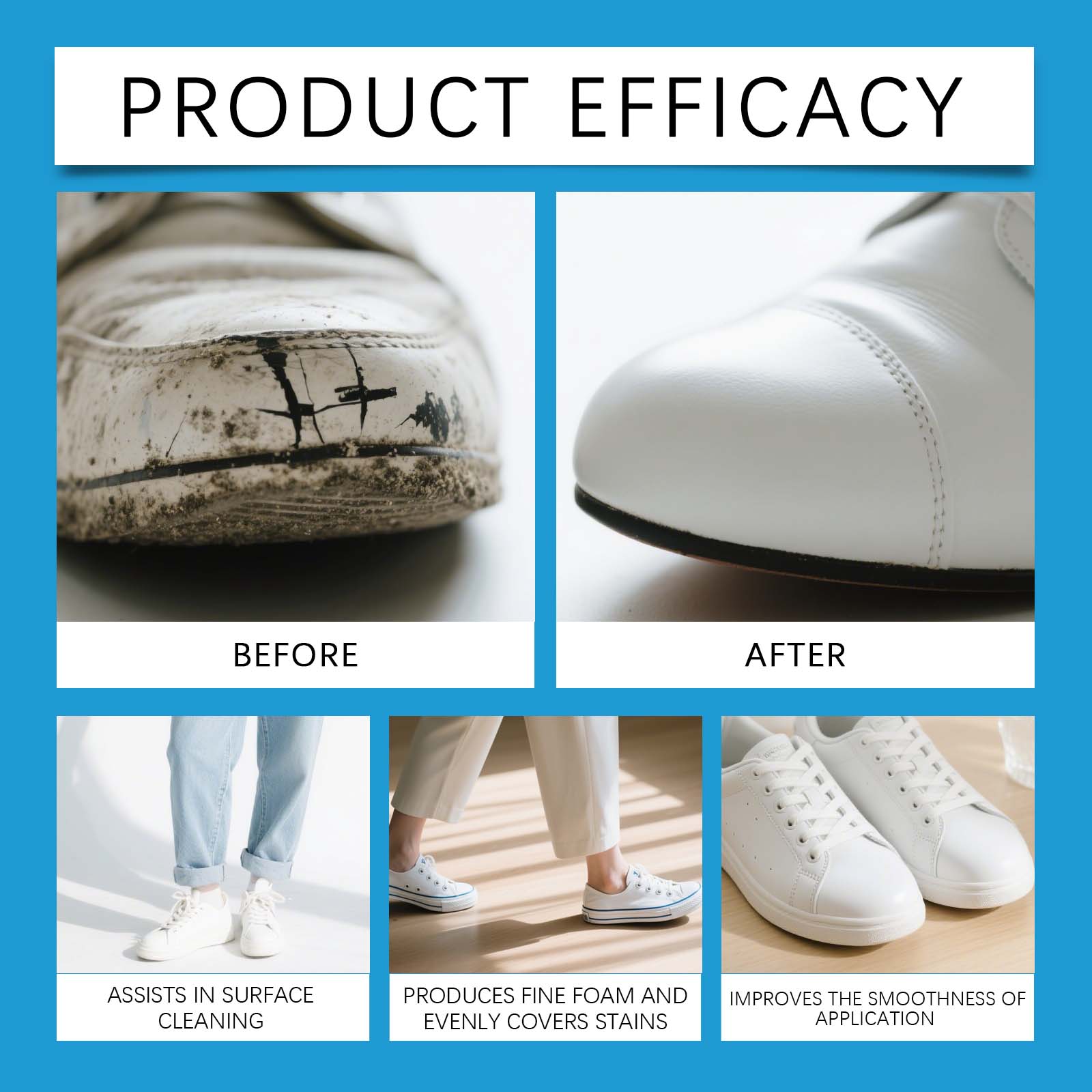 White Shoe Cleaner Cream Sneak – обзор и цена Sneaker Care Cleaner