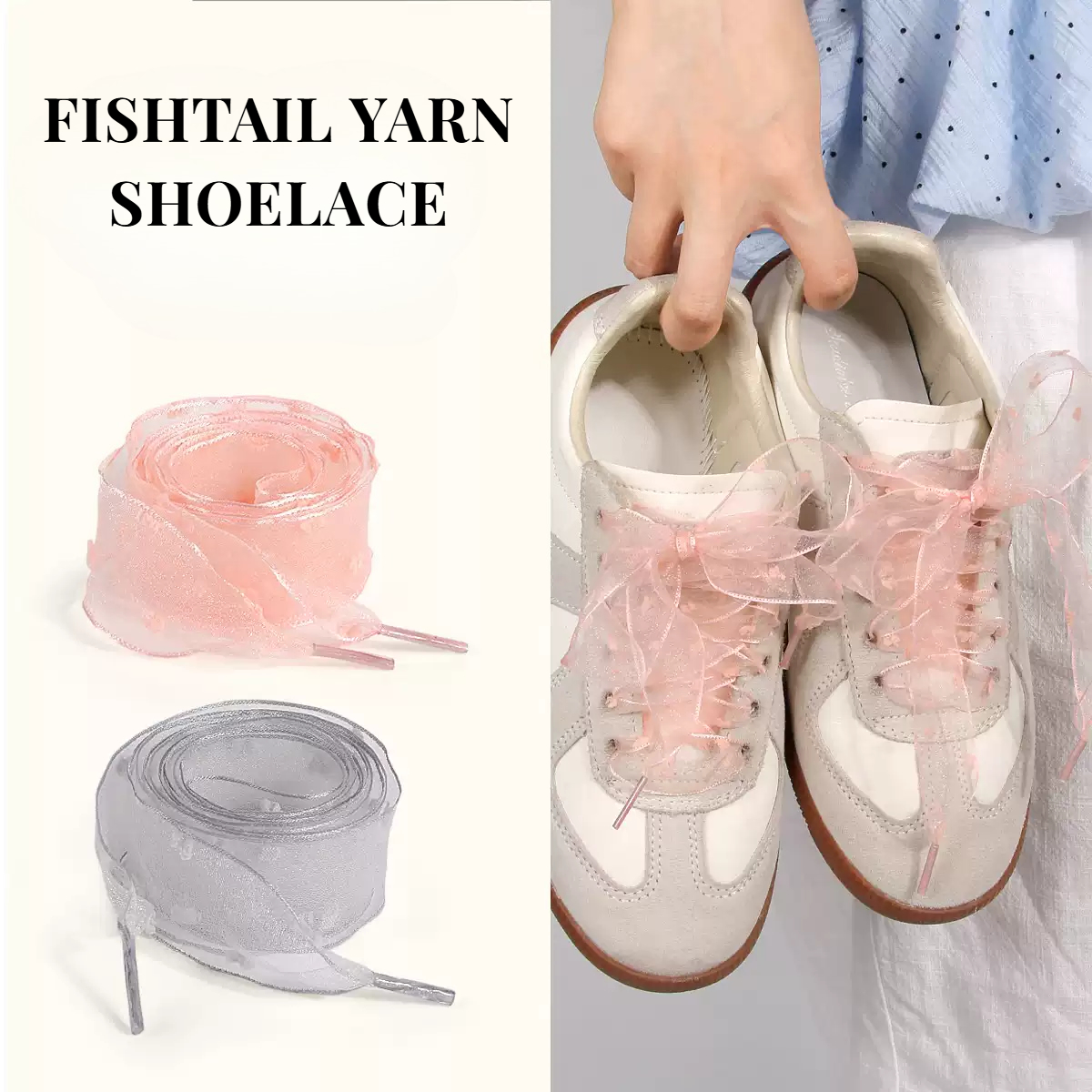 Fishtail Organza Ribbon Shoela – обзор и цена Lace Replacement Flat