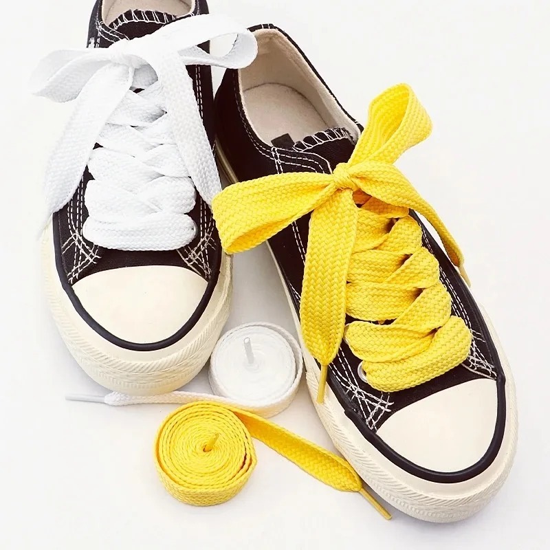 Fashion Colored Flat Shoelaces – обзор и цена Lace Replacement Flat